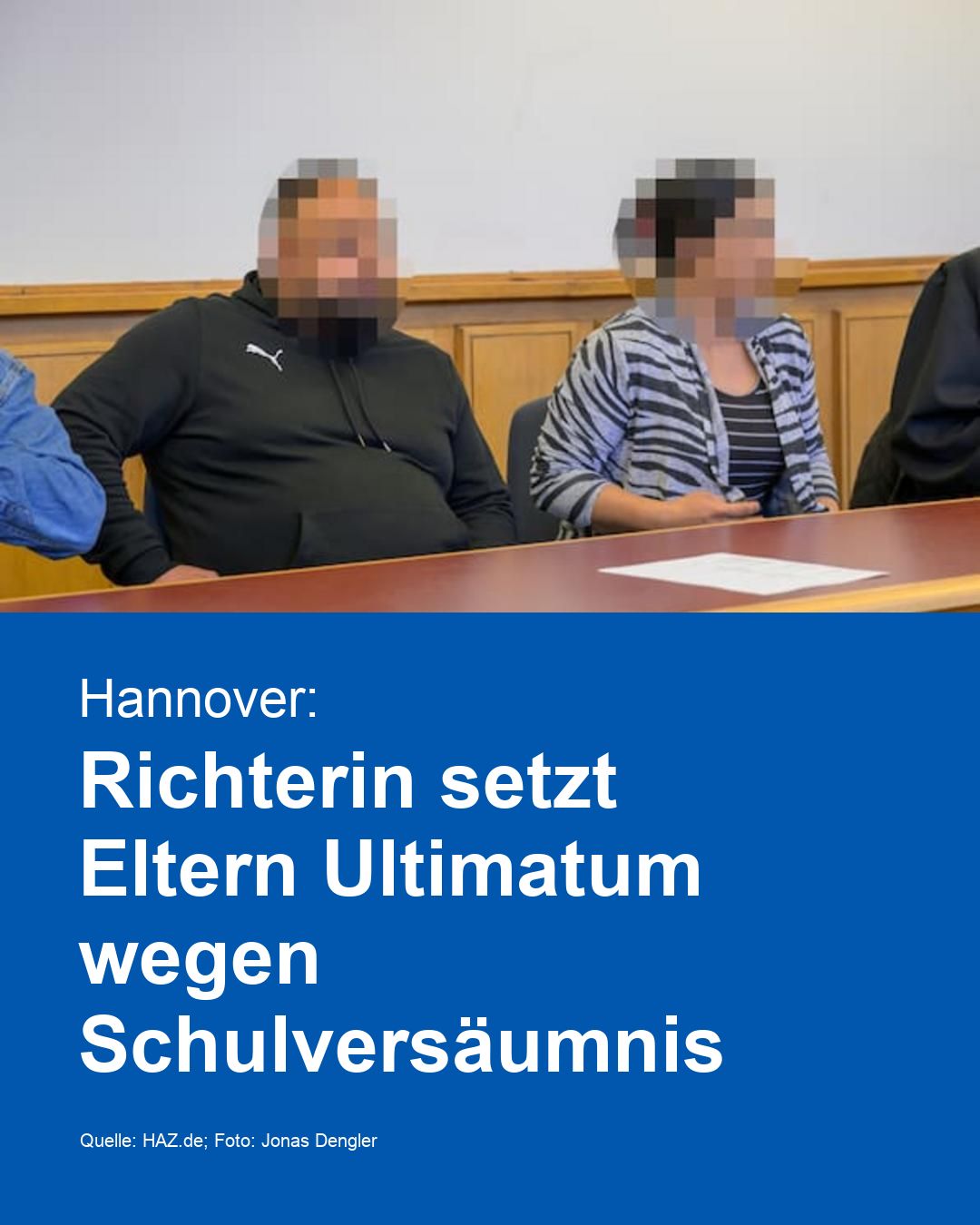 Hannover: Richterin setzt Eltern Ultimatum wegen Schulversäumnis