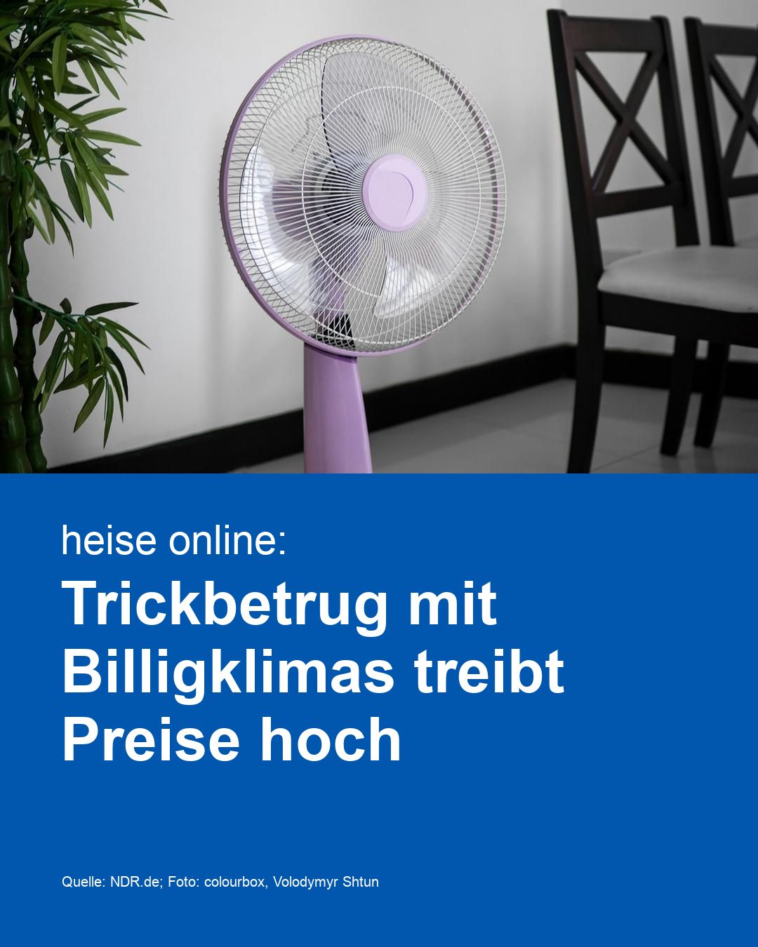 heise online: Trickbetrug mit Billigklimas treibt Preise hoch